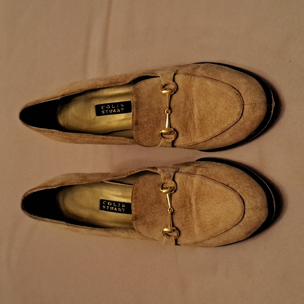 Colin Stuart heels, 8 1/2, tan color